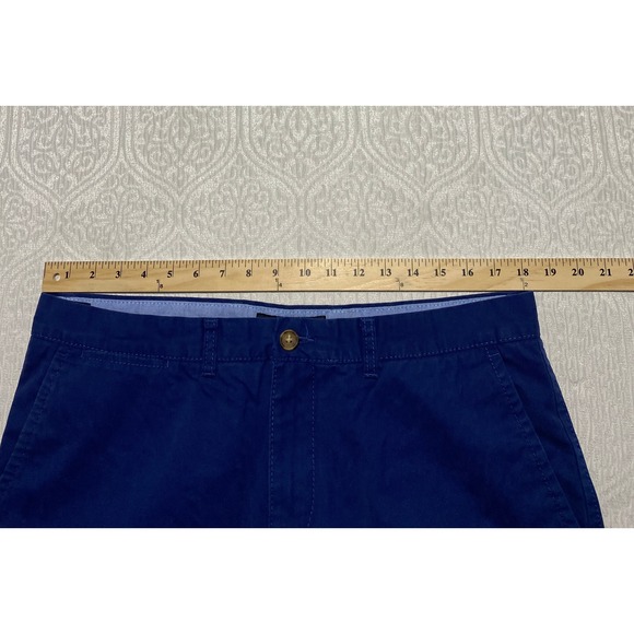 Tommy Hilfiger TH Chino‎ Custom Fit Pants Mens 36x30 Blue Cotton Flat Front - Picture 6 of 9